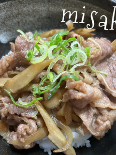 働く主婦のお助けメニュー☆牛ごぼう丼-レシピのメイン写真