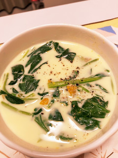 ほうれん草とかぼちゃのスープ-レシピのメイン写真