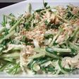水菜とささ身のゴマサラダ