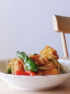 あんかけ厚揚げとピーマン南蛮漬★ランチ丼-レシピのメイン写真