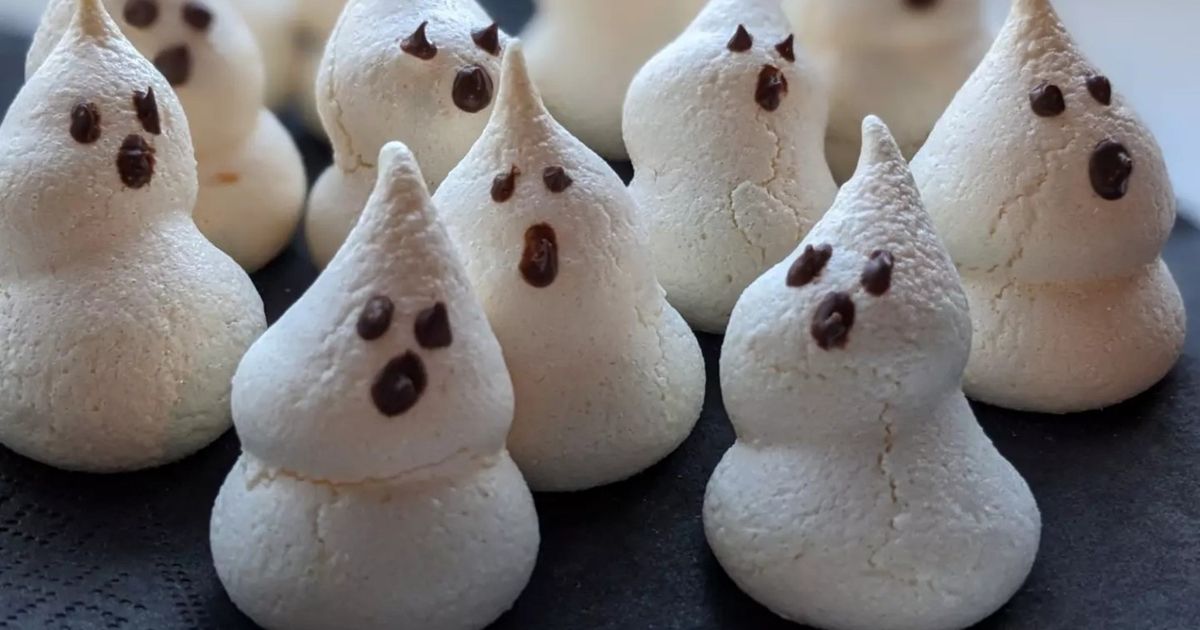 ☆★  金平糖  ☆★様　メレンゲクッキー　焼き菓子　ギフト　Halloween Ghost Meringue Cookie Recipe | Oyatsu Lab. - YouTube