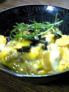 肉じゃがの残りで卵どんぶり-レシピのメイン写真