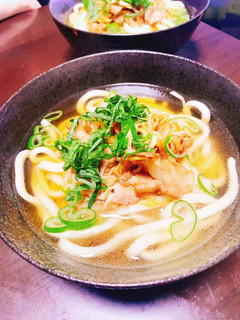 甘出汁★豚ネギうどん-レシピのメイン写真