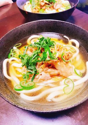 甘出汁★豚ネギうどん-レシピのメイン写真