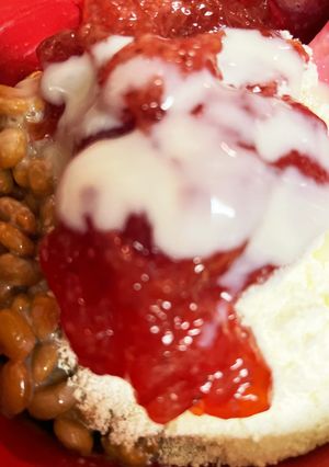 苺みるく納豆-レシピのメイン写真