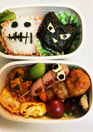 へたくそハロウィン弁当 おにぎり-レシピのメイン写真