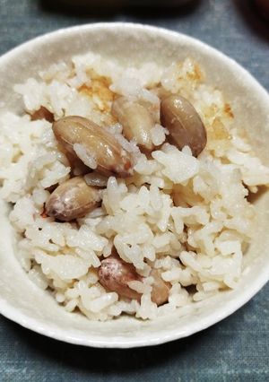 落花生（オオマサリ）の炊き込みご飯-レシピのメイン写真