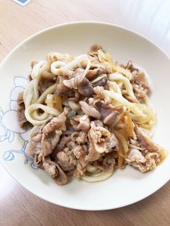 豚のしょうが焼きうどん-レシピのメイン写真