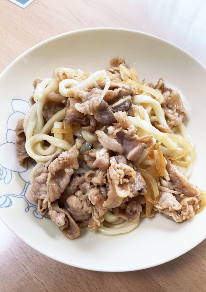 豚のしょうが焼きうどん-レシピのメイン写真