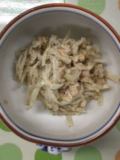 【防災食】切干大根と鮭缶のマヨ和え-レシピのメイン写真
