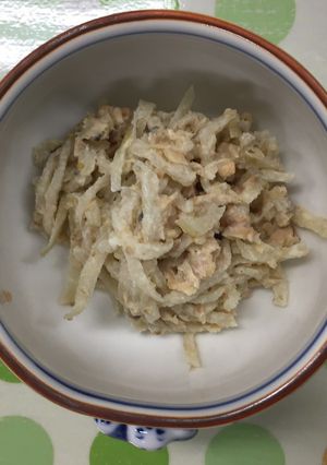 【防災食】切干大根と鮭缶のマヨ和え-レシピのメイン写真