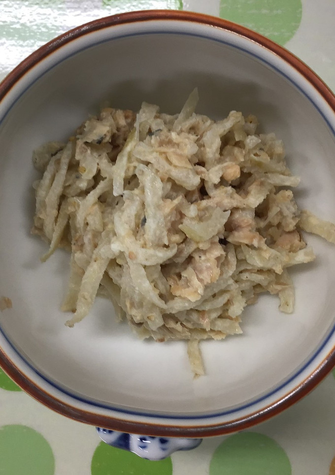 【防災食】切干大根と鮭缶のマヨ和え-レシピのメイン写真