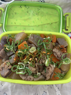 牛すじ煮弁当(20231031)-レシピのメイン写真