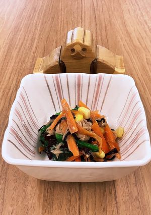 【大崎市】ほうれん草ののり酢あえ【給食】-レシピのメイン写真