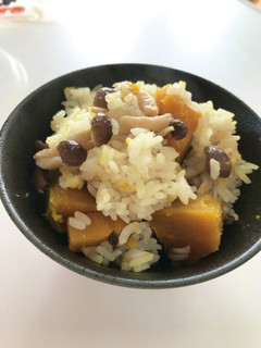 南瓜としめじの炊き込みご飯♡-レシピのメイン写真