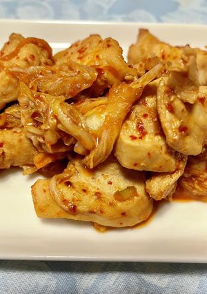 鶏ムネ肉で鶏キムチ-レシピのメイン写真