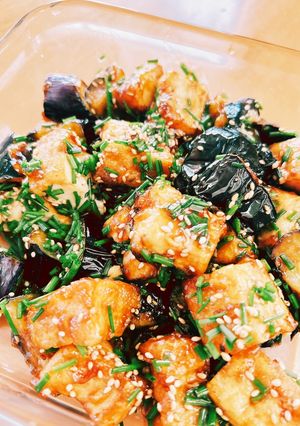 茄子と厚揚げの照り焼き-レシピのメイン写真