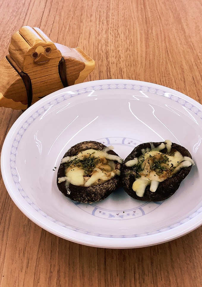 【大崎市】しいたけのチーズ焼き【簡単】-レシピのメイン写真