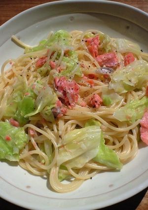 簡単✿鮭とキャベツのクリームパスタ-レシピのメイン写真