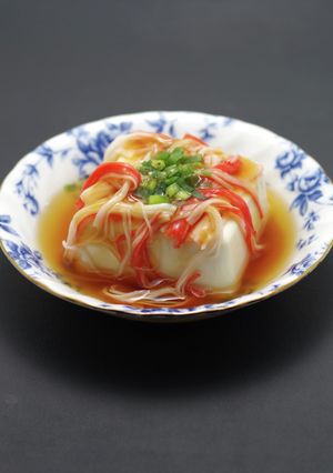 簡単！映える！カニカマ餡かけ豆腐-レシピのメイン写真