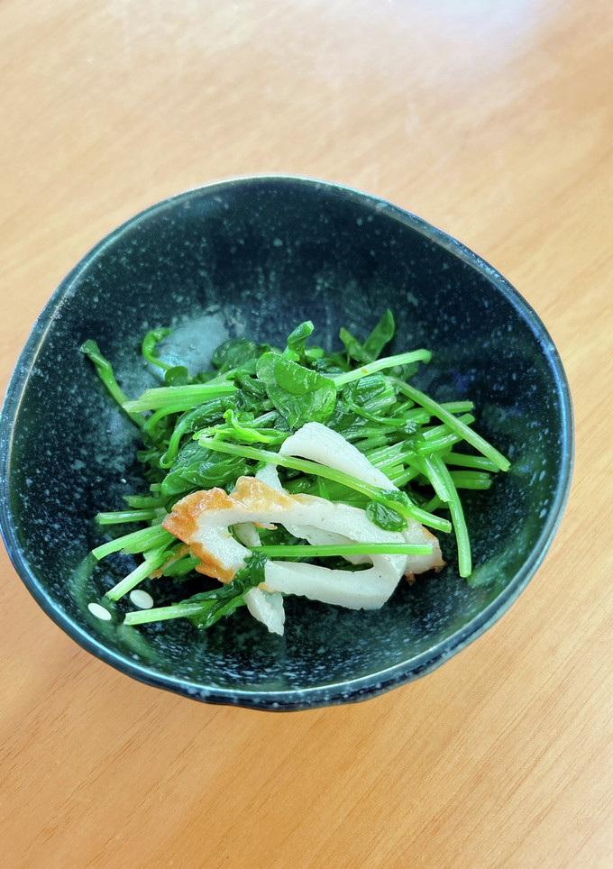 豆苗とちくわの柚子胡椒和え-レシピのメイン写真