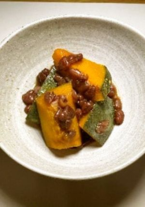 【パッククッキング】かぼちゃのいとこ煮-レシピのメイン写真