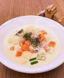 【大崎市】長ネギミルクスープ【学校給食】