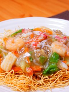 毛ガニの皿うどん-レシピのメイン写真