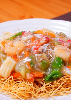 毛ガニの皿うどん-レシピのメイン写真