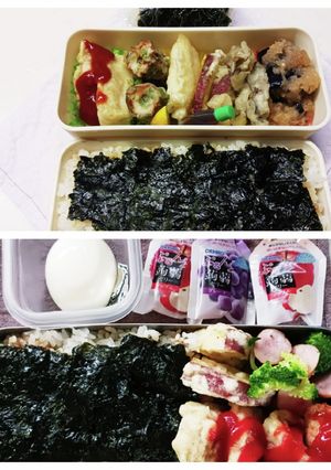 のり弁&天ぷら弁当-レシピのメイン写真