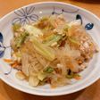鶏ひき肉と野菜と春雨の炒め煮