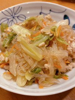 鶏ひき肉と野菜と春雨の炒め煮-レシピのメイン写真