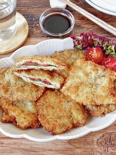 ☆簡単☆梅しそチーズ紙カツ-レシピのメイン写真