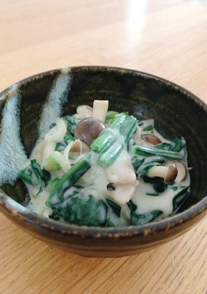 やさしい味♪ ほうれん草のクリーム煮-レシピのメイン写真