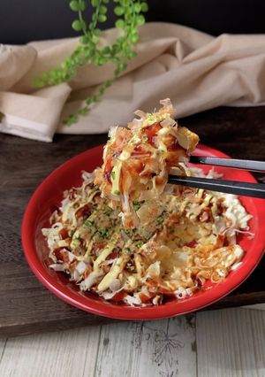 キャベツのおかず簡単お好み焼き風-レシピのメイン写真