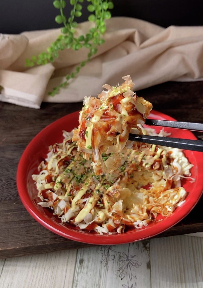 キャベツのおかず簡単お好み焼き風-レシピのメイン写真