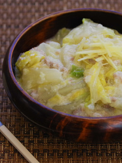 白菜とひき肉のミルクスープ-レシピのメイン写真