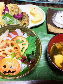 海鮮丼のハロウィン御膳♪2023-レシピのメイン写真