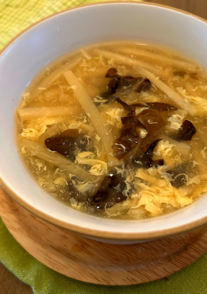たけのことキクラゲの中華風ふわトロスープ-レシピのメイン写真