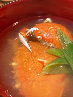 10分|蟹のみそ汁☆和食☆カニスープ-レシピのメイン写真