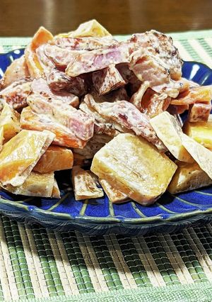 香ばしいベーコンと柿のあまじょっぱサラダ-レシピのメイン写真