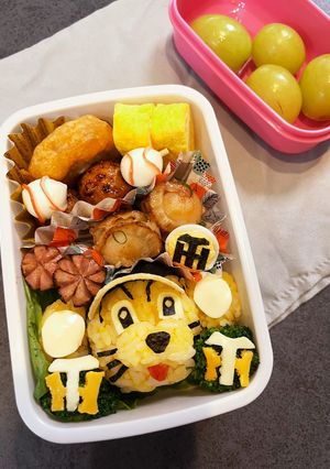 阪神トラッキーキャラ弁-レシピのメイン写真