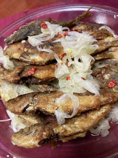頭も食べる鯵(あじ)の黒酢南蛮づけ-レシピのメイン写真
