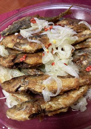 頭も食べる鯵（あじ）の黒酢南蛮づけ-レシピのメイン写真