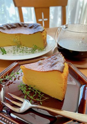 とろりん♪かぼちゃのバスクチーズケーキ-レシピのメイン写真