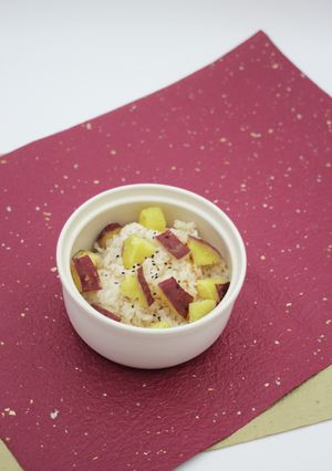 梅干しとサツマイモの炊き込みご飯-レシピのメイン写真