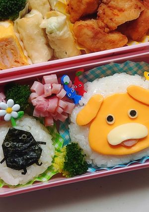 ピクミン キャラ弁（オッチン岩ピクミン）-レシピのメイン写真