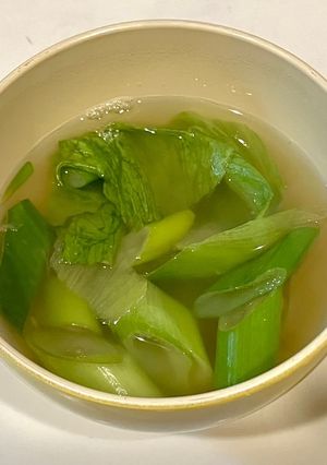 レタスとネギの中華スープ-レシピのメイン写真
