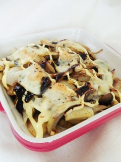 じゃが豚きのこの味噌マヨチーズ焼き!-レシピのメイン写真