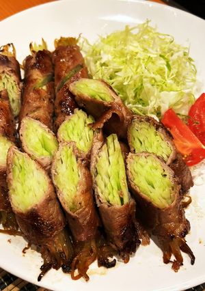 青パパイヤの肉巻き-レシピのメイン写真